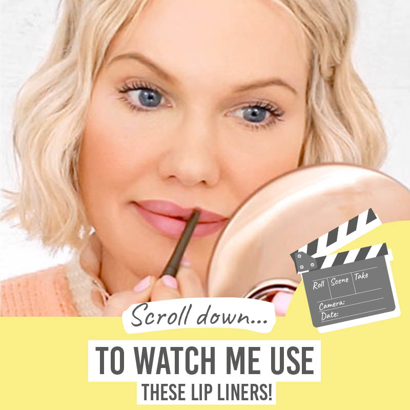 Scroll down to watch Delilah Long Wear Retractable Lip Liner in Naked, Buff & Pout video