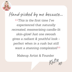 Dome Beauty Luminary Glow Powder Highlighter – Hand-picked by Katie for a radiant, candle-lit glow in one quick swoosh.