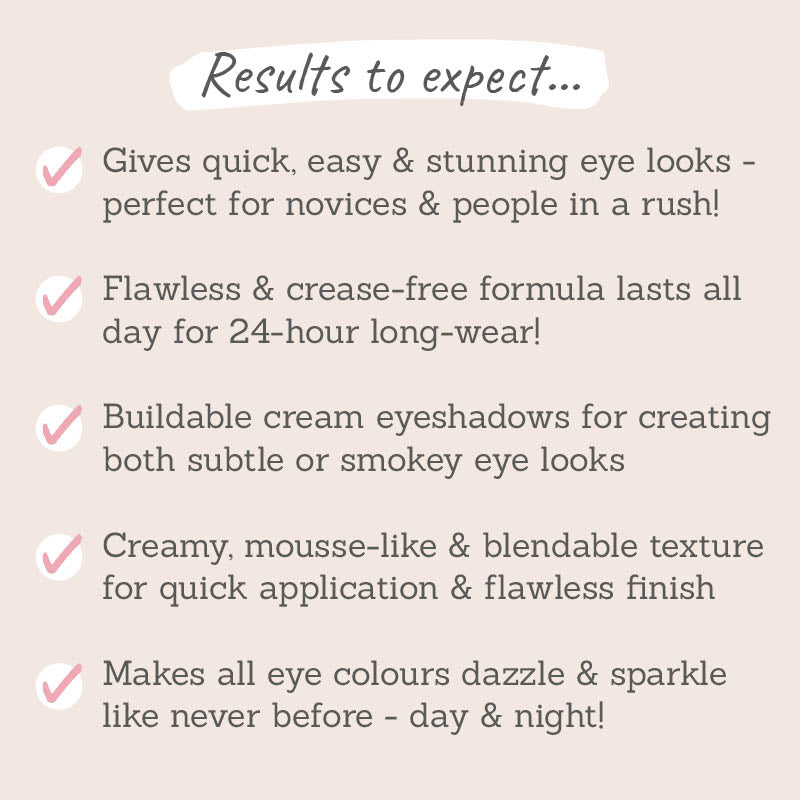 Dome Beauty Eye Jewels 24Hr Cream Eye Shadow results