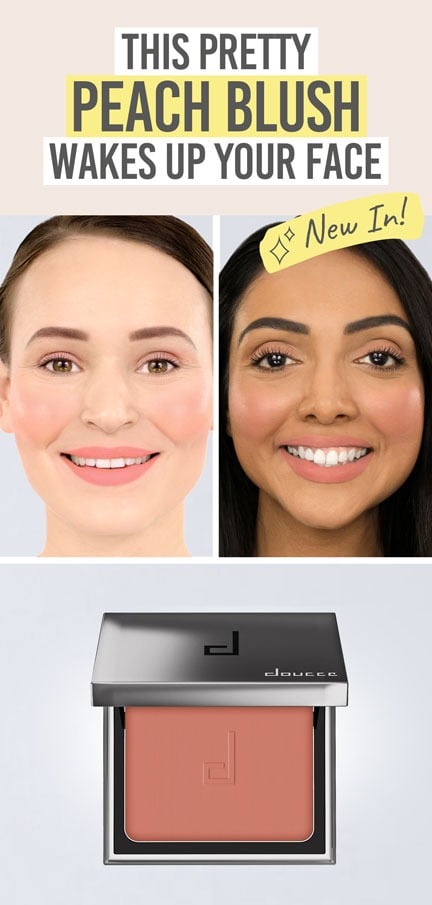 Doucce Cheek Blush in shade 'Feeling You' - Beauty and the Boutique - This pretty peachy blush wakes up your face