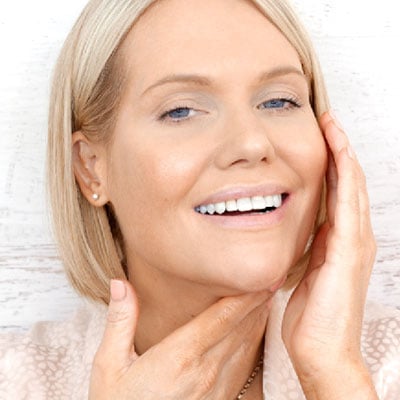 Massage into dry skin on face and neck