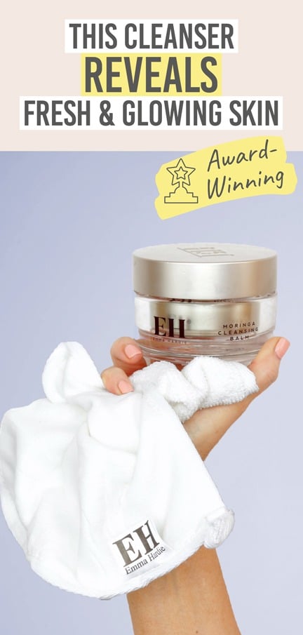 Emma Hardie Moringa Cleansing Balm - Beauty and the Boutique - This cleanser reveals fresh & glowing skin!