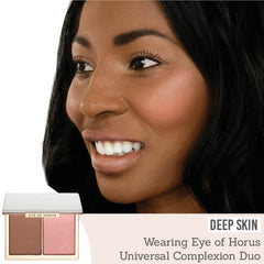 Eye of Horus Universal Complexion Duo on deep skin