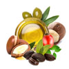 Rose Fruit Oil (Rosa Canina), Olive Fruit Oil (Olea Europea) Argan Kernel Oil (Argania Spinosa) Jojoba Seed Oil (Simmondsia Chinensis) & Macadamia Seed Oil (Macadamia Ternifolia)