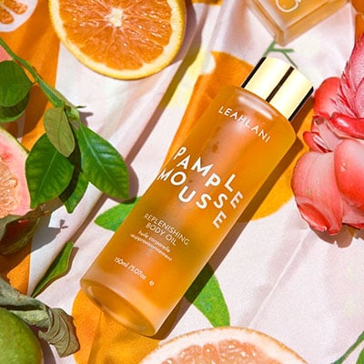 Leahlani Pamplemousse Replenishing Body Oil how to use – Step 5