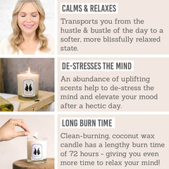 LIHA Queen Idia Candle - Key Benefits: calms & relaxes, de-stresses the mind, long burn time 