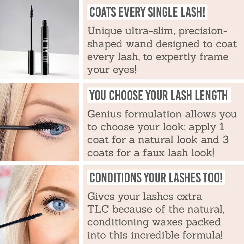 Lord And Berry Back In Black Mascara - Key Benefits: coats every single lash, you choose your lash length, conditions your lashes too!