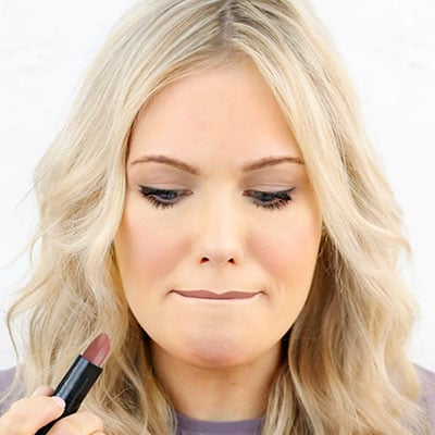 Finally, smudge your lips together to blend