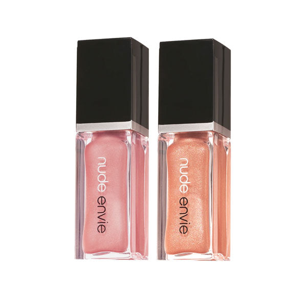 Nude Envie Lip Gloss in Affection & Whisper 