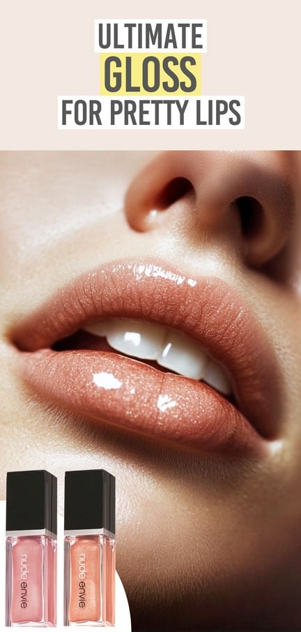 Nude Envie Lip Gloss in Affection & Whisper - Beauty and the Boutique - Ultimate gloss for pretty lips 