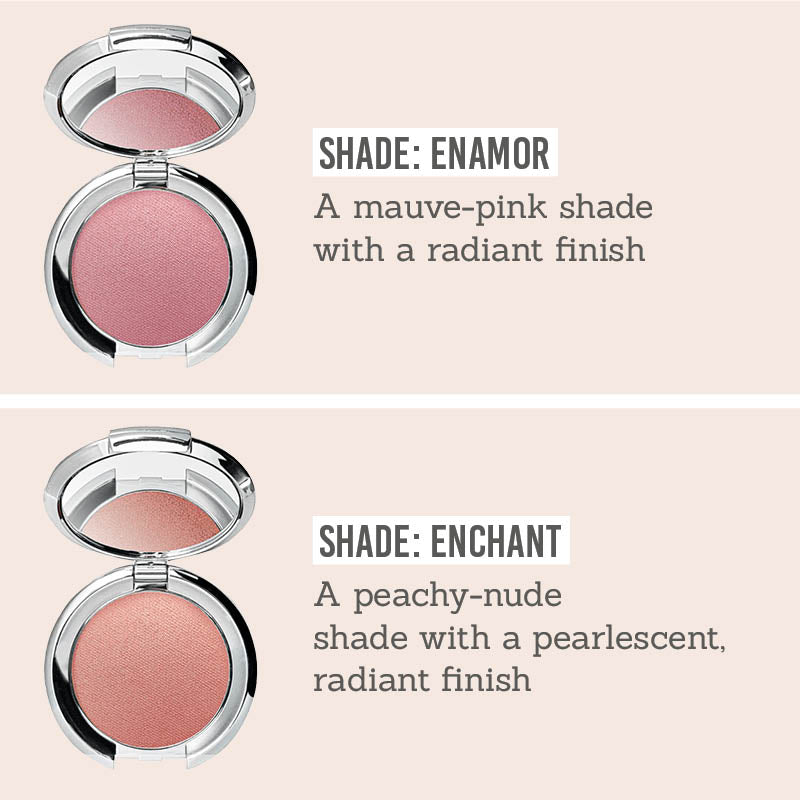 Nude Envie Powder Blush in Enamor and Enchant shade description