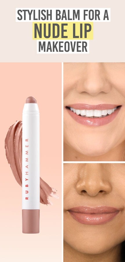 Ruby Hammer Nude Lip Serum Balm - Beauty and the Boutique - Stylish balm for a nude lip makeover