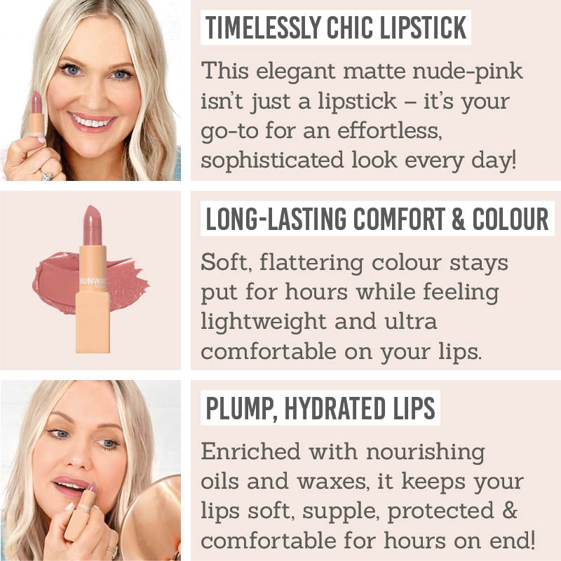 Benefits of Runway Room Cosmetics Lipstick in The Bride