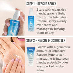 Sorted Skin Intensive Rescue Spray and Moisturiser Duo how to use