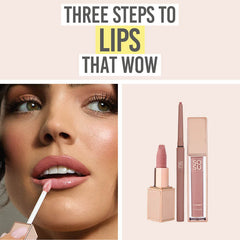 SOSU Cosmetics Pretty Nude Lip Trio – Beauty and the Boutique – Three steps to lips that wow