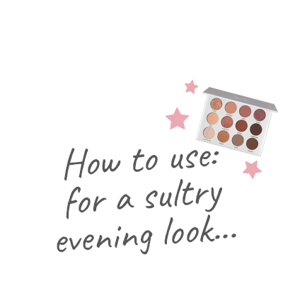 Vani-T Nude Eyeshadow Palette - Use 2 - How to use: for a sultry evening look
